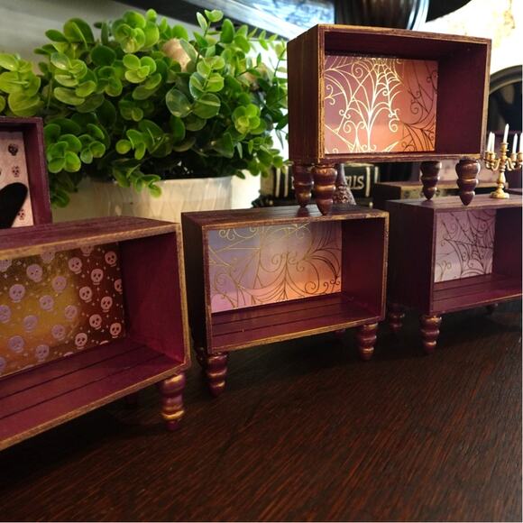 Witch/Ghost Curio Shadow box display cabinet Perfect for Crystals & Miniatures! - Picture 4 of 4